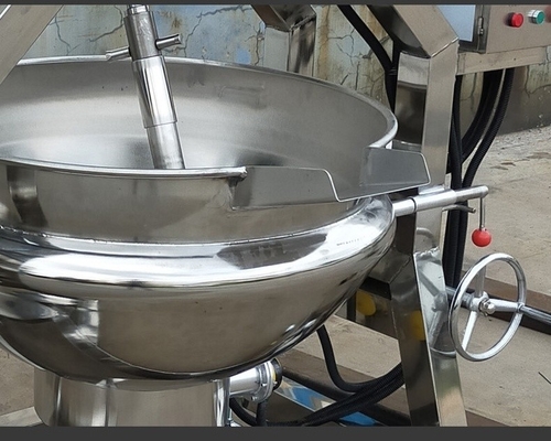 1200*900*900 Sanitary Acero inoxidable calefacción de gas agitado chaleco con chaleco olla de cocina