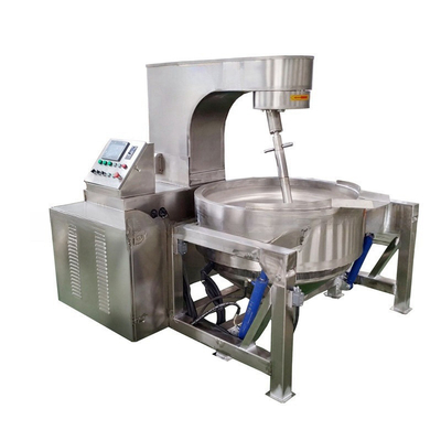 Calderona con chaleco de inclinación automática de alta capacidad industrial para sopa de huesos Halwa Surimi