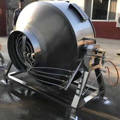 Capa de chaqueta Caldera industrial para cocinar carne de gran capacidad y mezcla automática