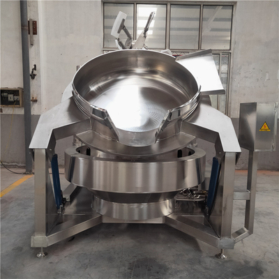 1200*900*900 Mezcladora automática de vapor horizontal con vacío para calefacción de mermelada y pasta de frijoles