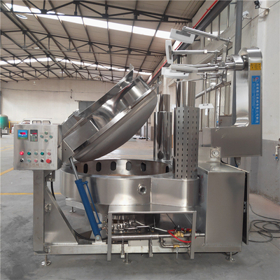 1200*900*900 Mezcladora automática de vapor horizontal con vacío para calefacción de mermelada y pasta de frijoles