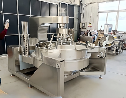 1200*900*900 Mezcladora automática de vapor horizontal con vacío para calefacción de mermelada y pasta de frijoles