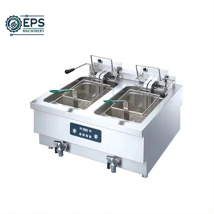 Control de botón Máquina de freír de restaurante portátil inteligente para cocinar en volumen 3L-6L