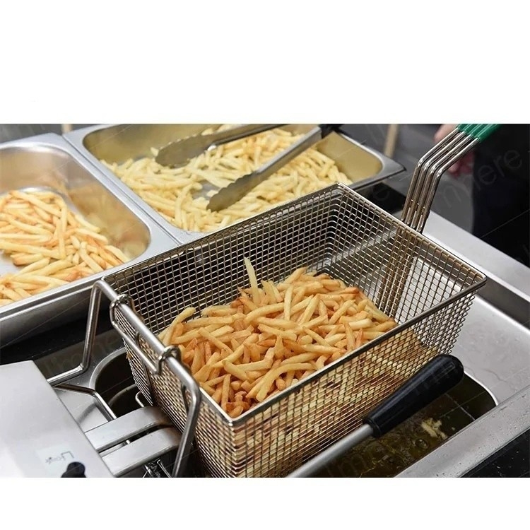 405X241X204mm Tamaño del paquete Sistema de freír automático para el volumen de salida de pollo frito
