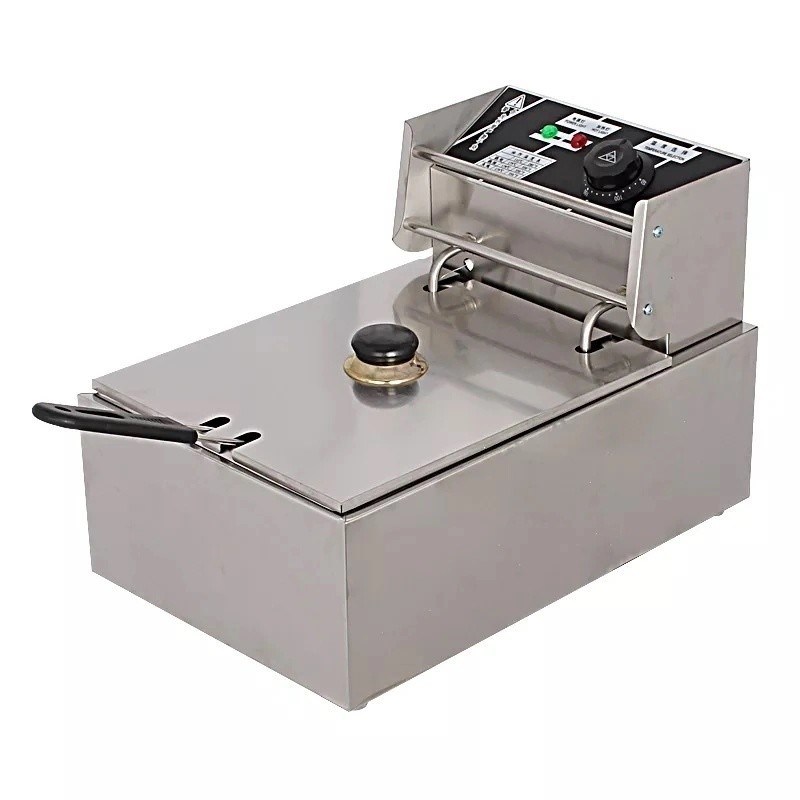 Máquina de freír profundo de gas de cocción constante y rápida con EPS 405X241X204mm