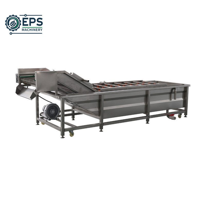 Máquina de lavado automática de frutas y verduras de acero inoxidable de gran capacidad para la limpieza masiva