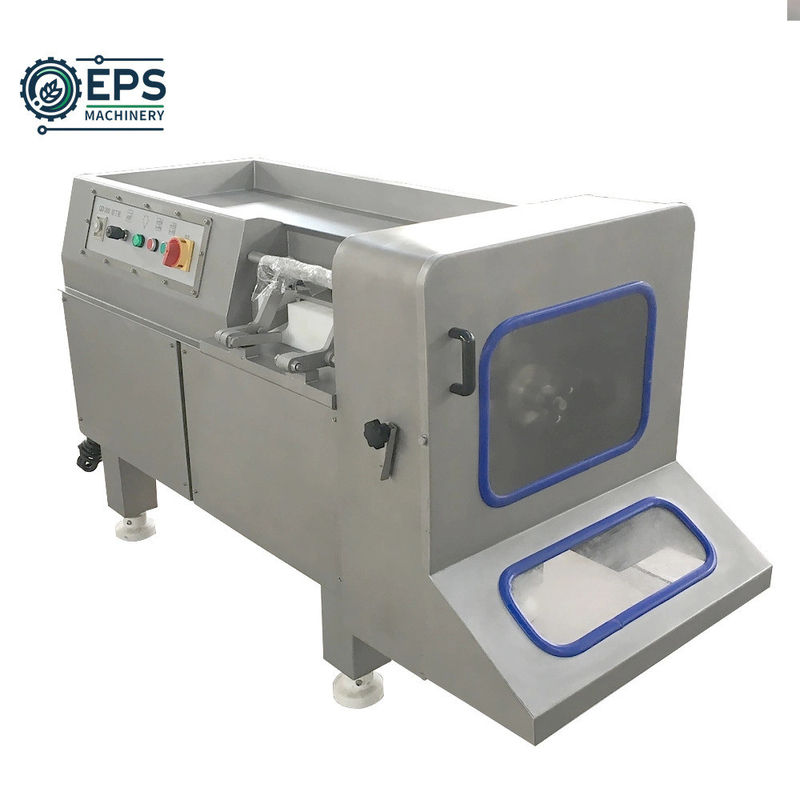 Máquina automática de cortar dados industriales para carne caliente y congelada