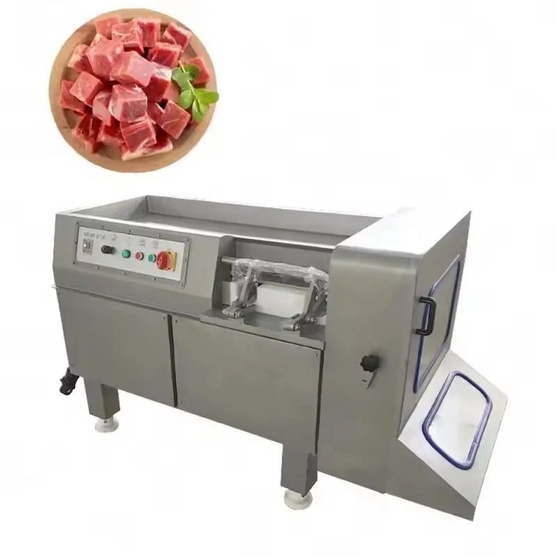 Máquina para cortar 500 kg de cubo de carne de res / Decoradora fácil de carne de cerdo congelada / Decoradora de queso congelado