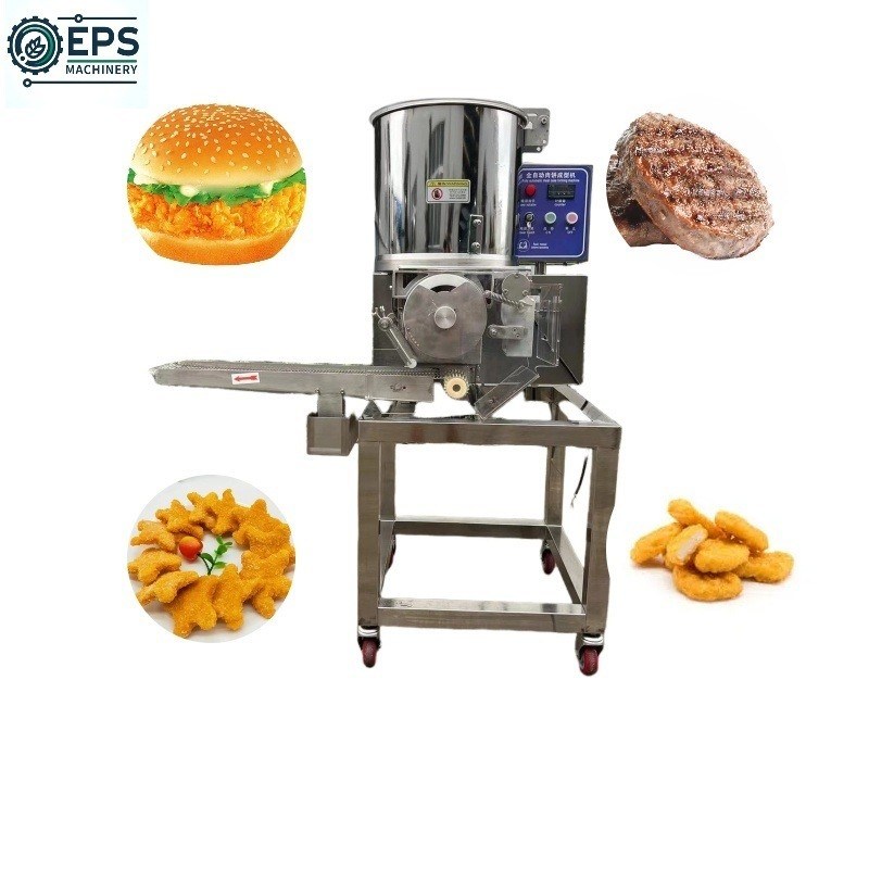 Automático Comercial de carne de res de cerdo de pollo de carne de tarta fabricante de hamburguesas Patty Nuggets Prensa máquina
