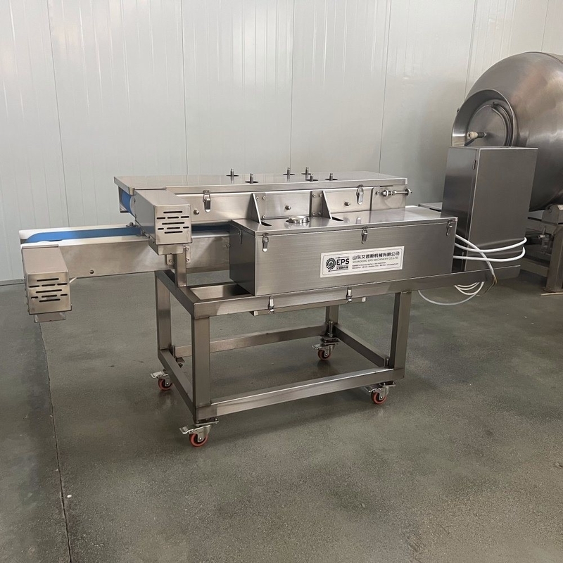 Máquina de corte de acero inoxidable de procesamiento térmico de 6" y 8" para cortar y cortar en trozos la carne