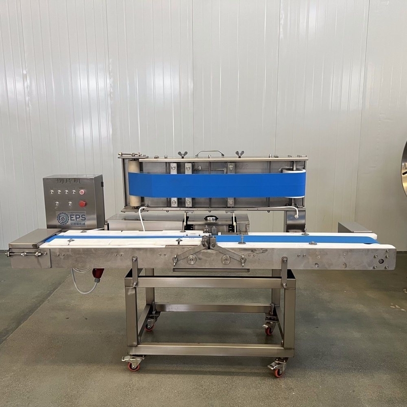 Máquina avanzada para cortar tiras de carne congelada sin esfuerzo y con precisión para procesamiento de carne