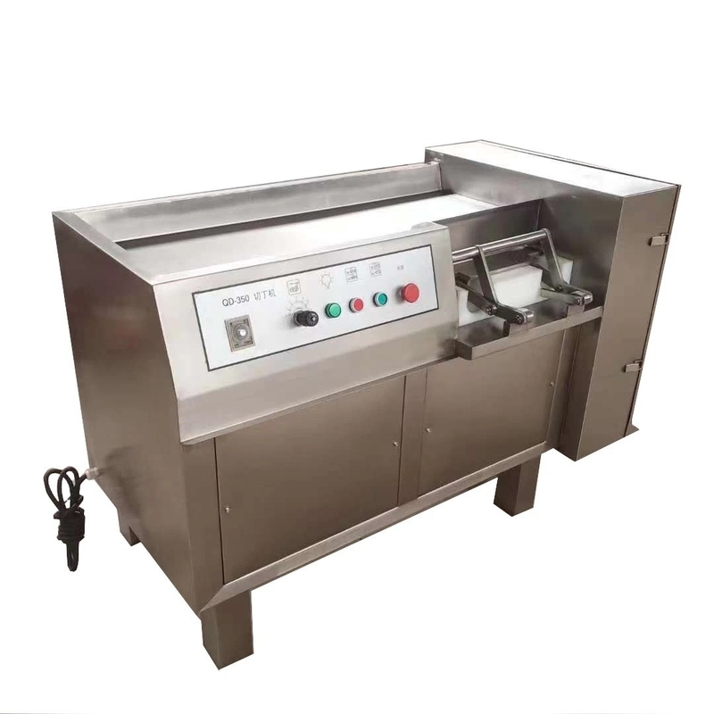 Grado automático automático de carne congelada Dicer máquina de corte de cubo para carne de cerdo y res tamaño de 7 dados