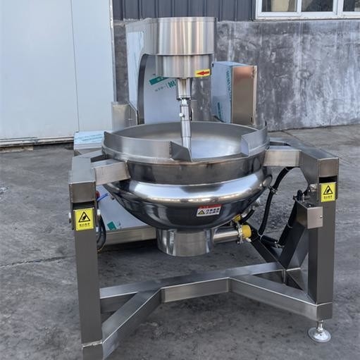 Calderón de mezcla automático de 500 litros de inclinación industrial de gas de vapor de calefacción eléctrica con chaleco de mezcla con mezclador