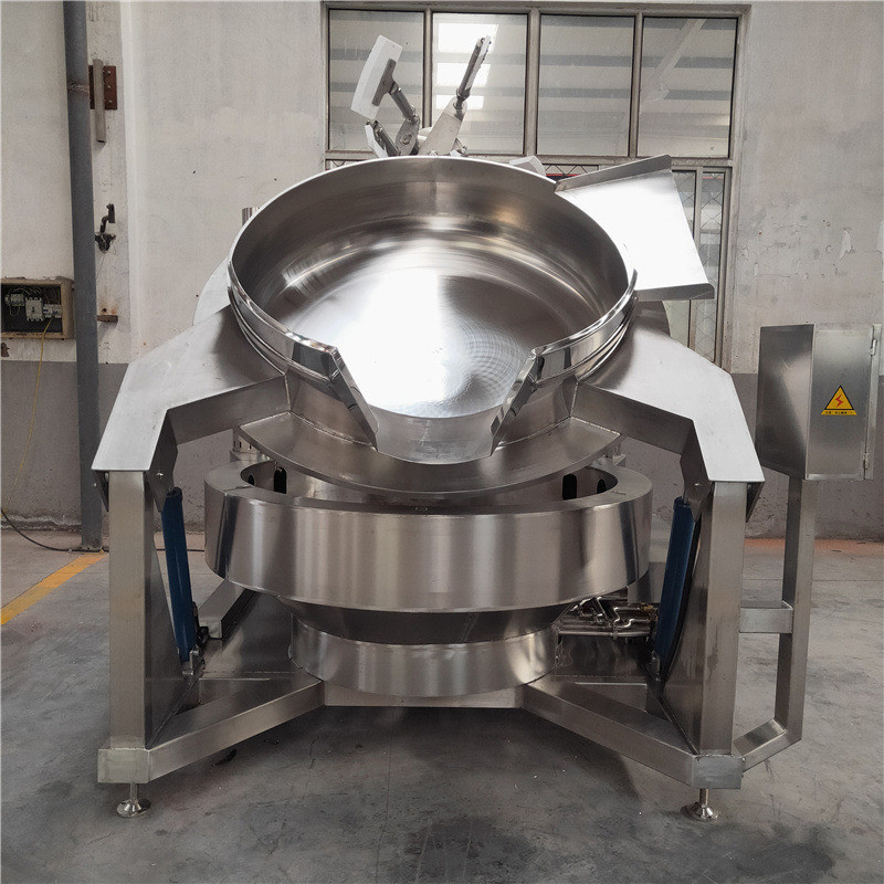 1200*900*900 Mezcladora automática de vapor horizontal con vacío para calefacción de mermelada y pasta de frijoles